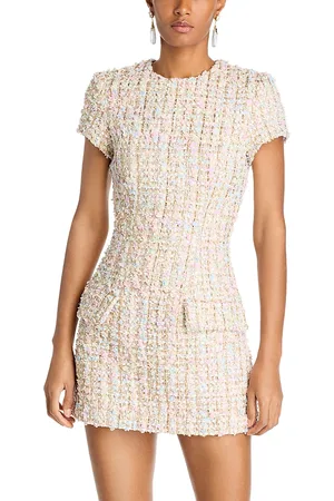 Sergio Hudson Tweed Mini Dress