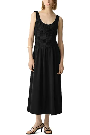THEORY Textured Bodice Dress