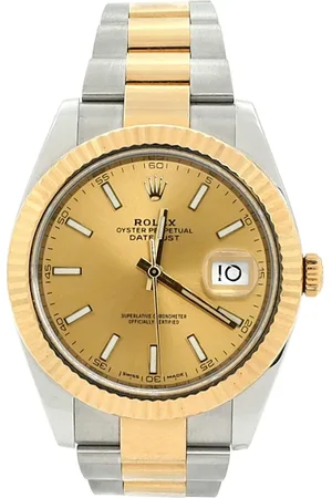 Rolex Oyster Perpetual Datejust Automatic Watch in Stainless Steel and Gold 41mm