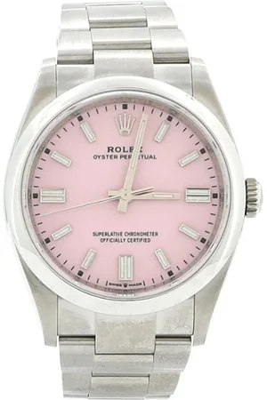 Rolex Oyster Perpetual Candy Pink Automatic Watch in Stainless Steel 36mm