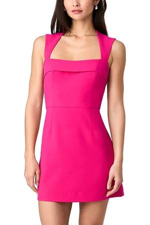 French Connection Whisper Square Neck Mini Dress