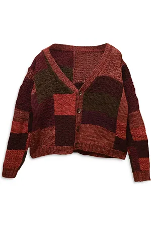 Kartik Research Wool Patchwork Regular Fit Cardigan