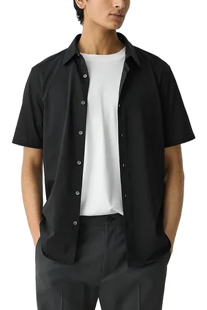 THEORY Irving Short-Sleeve Shirt in Structure Knit