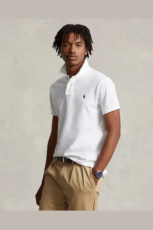 Ralph Lauren Custom Slim Fit Mesh Polo Shirt