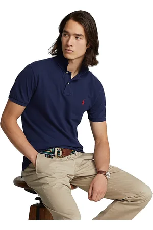 Ralph Lauren Custom Slim Fit Mesh Polo Shirt
