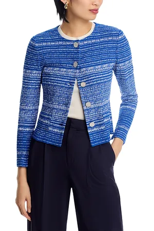 Misook Melange Tweed Knit Jacket