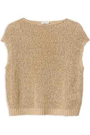 Lafayette 148 New York Open Stitch Boat Neck Sweater