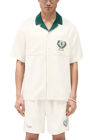 Represent Crest Embroidered Oversized Fit Camp Shirt