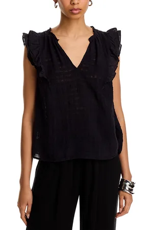 Graham & Spencer Eva Sleeveless Ruffle Blouse