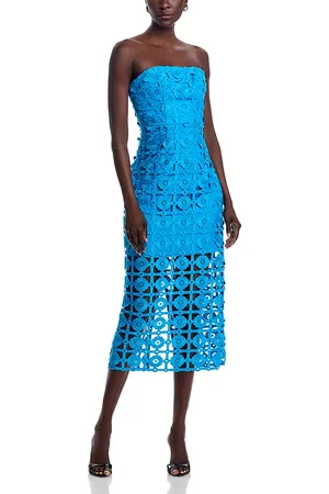 Milly Kait Tile Lace Midi Dress