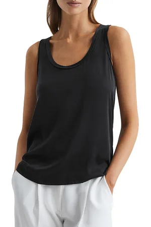 Reiss Riley Silk Front Tank Top