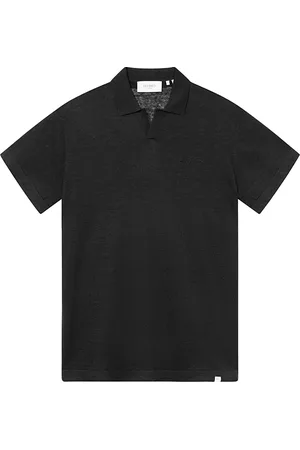 Les Deux Emmanuel Linen Blend Knit Polo