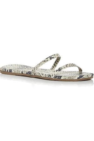 Tkees Gemma Snake Embossed Slide Sandals