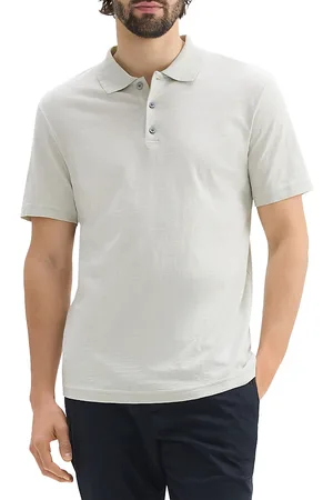 THEORY Bron Polo in Cosmos Slub Cotton