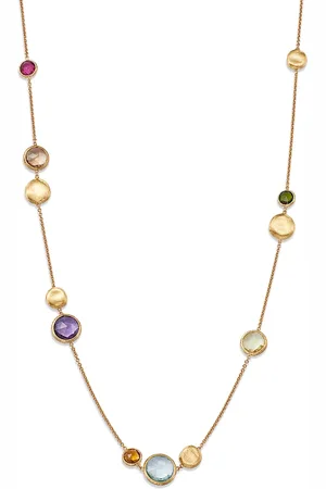 Marco Bicego 18K Gold Jaipur Color Mixed Gemstone Station Necklace, 16-18