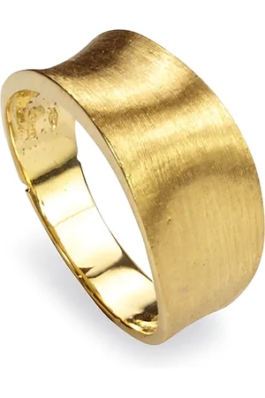 Marco Bicego 18K Yellow Engraved Lunaria Small Band Ring