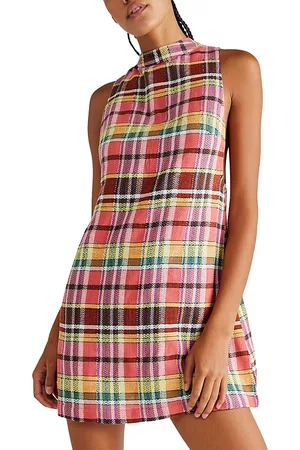 Free People Walk The Walk Plaid Dress