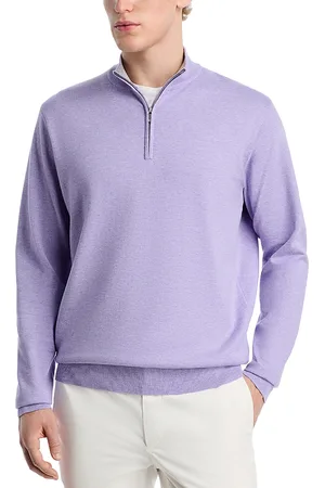 Peter Millar Crown Coolspun Cotton Quarter Zip Sweater