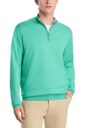Peter Millar Crown Coolspun Cotton Quarter Zip Sweater