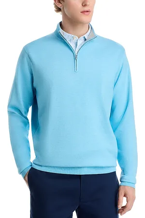 Peter Millar Crown Coolspun Cotton Quarter Zip Sweater