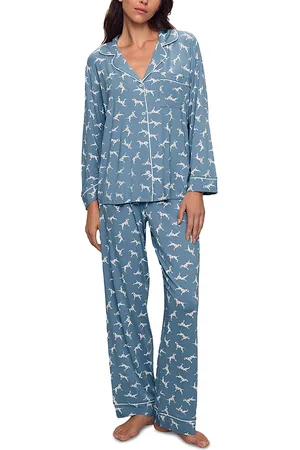 Eberjey Gisele Printed Long Pajama Set