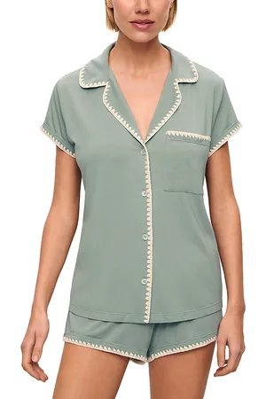 Eberjey Frida Whipstitch Short Pajama Set