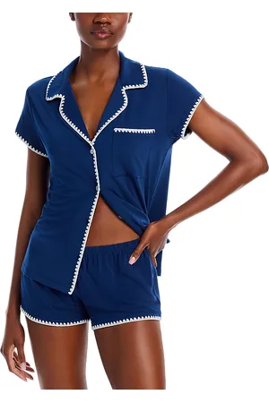 Eberjey Frida Whipstitch Short Pajama Set