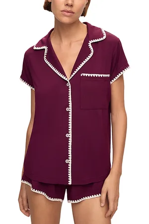 Eberjey Frida Whipstitch Short Pajama Set