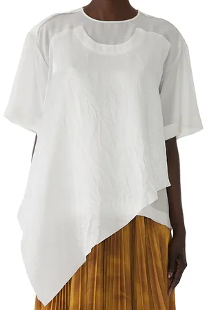 Jason Wu Shantung Crinkled Satin Tee