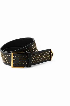 Prada Leather Belt with Studs