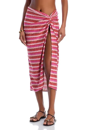 Ramy Brook Chevron Xana Cover-Up Skirt