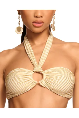 Ramy Brook Marie Textured Halter Bikini Top