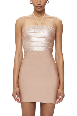 Hervé Léger Emili Sequin Mini Dress