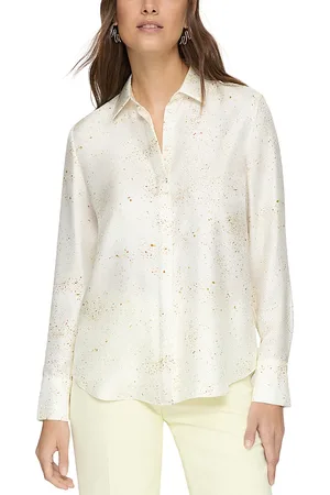 Lafayette 148 New York Scottie Silk Blouse
