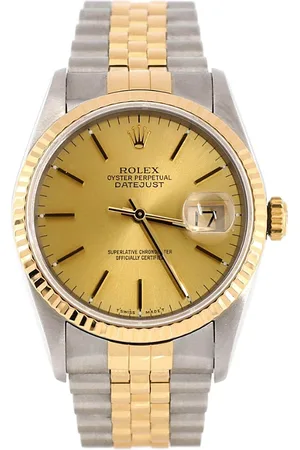 Rolex Oyster Perpetual Datejust Automatic Watch in Stainless Steel and Gold 36mm