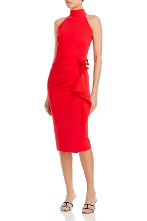 CHIARA BONI Gudrum Ruffled Sheath Dress