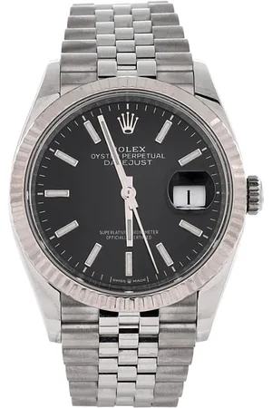 Rolex Oyster Perpetual Datejust Automatic Watch in Stainless Steel and White Gold 36mm