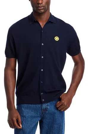 JOSHUA SANDERS Pixel Short Sleeve Polo Sweater