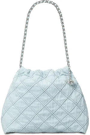 Tory Burch Fleming Denim Hobo Bag