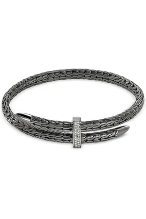 John Hardy Spear Pave Flex Cuff
