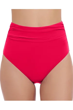 gottex Shirred High Waist Bikini Bottom