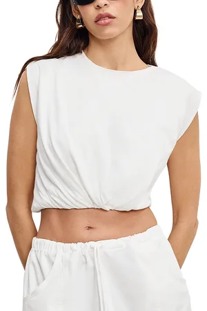 GOOD AMERICAN Cotton Muscle Tee
