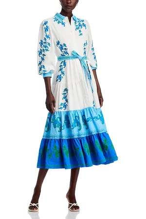 ELIE TAHARI The Cleo Embroidered Dress