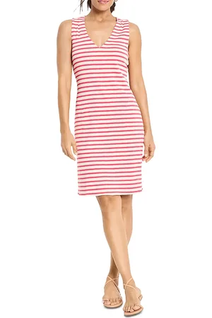 NZT by NIC+ZOE Striped Sleeveless V Neck Dress