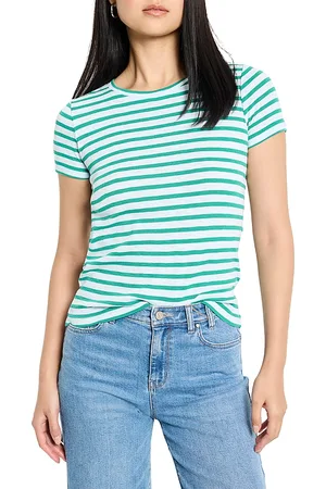 NZT by NIC+ZOE Scoop Neck Stripe Tee