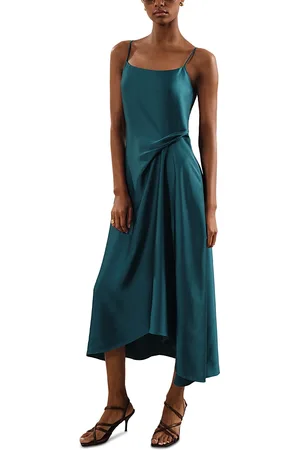 Reiss Zoe Draped Slip Dress