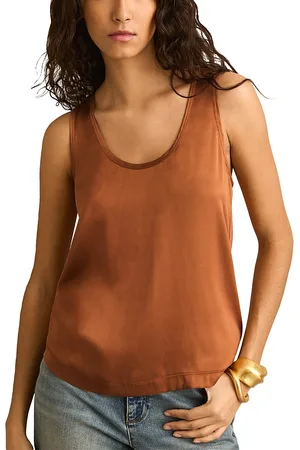 Reiss Ruby Mixed Media Tank Top