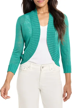 NIC+ZOE Bolero Linen Blend Cardigan Sweater