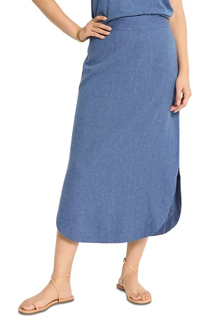 NIC+ZOE Rumba Linen Dip Skirt