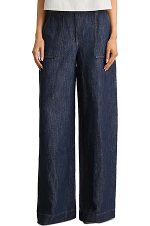 Reiss Wide Leg Linen Blend Pants
